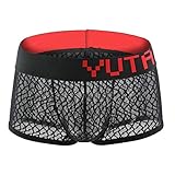 Leories Men's Openwork Mesh Breathable Underwear Lingerie Bodysuit Briefs