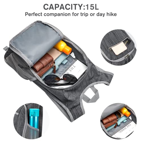 Image of G4Free 10L /15L Hiking Backpack Lightweight Packable Hiking Daypack Small Travel Outdoor Foldable Shoulder Bag