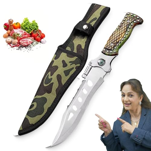 Image of PANCA Professional Chef Knife | High-Carbon Stainless Steel Multipurpose Kitchen Knife for Cutting Vegetables, Fruits & Meat | Durable Sharp Blade with Ergonomic Handle