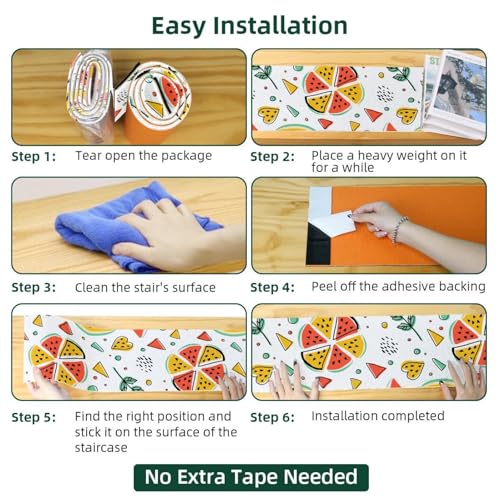 Peldaños de escalera de sandía decorativos para dar seguridad a tus niños en el hogar 7