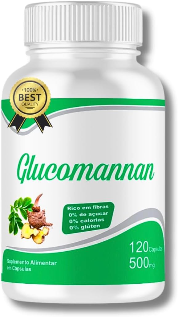 Glucomannan Puro 120 Cápsulas 500mg