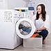 Talented Kitchen Laundry Symbols Magnet Chart - 5 x 7 in, Black & White Vinyl - Magnetic Laundry Guide & Washing Instruction Symbols - Care Chart for Drying, Ironing & Dry Cleaning