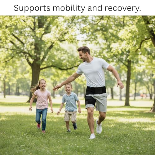 Image of Hip Brace for Sciatica Pain Relief, Thigh, Hamstring, Groin Pull - Compression Support Wrap Sleeve for Sciatic Nerve, SI Joint, Hip Bursitis, Pulled Muscles for Men, Women