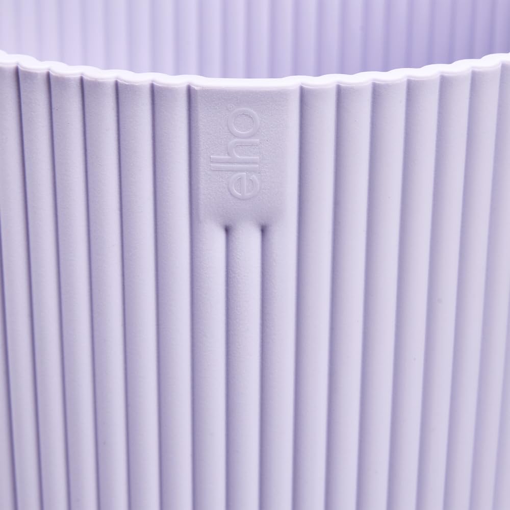 Elho Vibes Fold Round 16 - Macetero por Interior - 100% Plástico Reciclado - Ø 16.1 x H 14.8 cm - Violeta/Soft Lilac — view 5