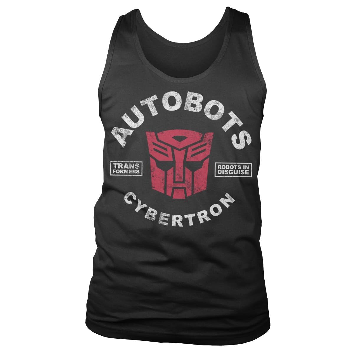 Transformers Officially Licensed Autobots Cybertron Mens Tank Top Vest (Black), Large