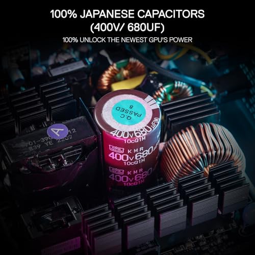 Image of Redragon RGMS-850W PRO 80+ Gold 850 Watt Power Supply w /Upgraded ATX 3.1 & PCIe 5.1 Fully Modular, Compact 150mm Size, Smart ECO Low Noise Fan, 100% Japanese Capacitors, Full Mod Cables