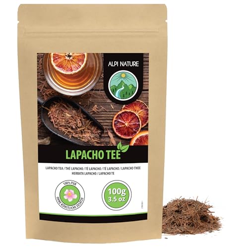 Alpi Nature Té de Lapacho Pau d'Arco 100g, Corteza de Lapacho Seca y Cortada, Pau Darco Infusión