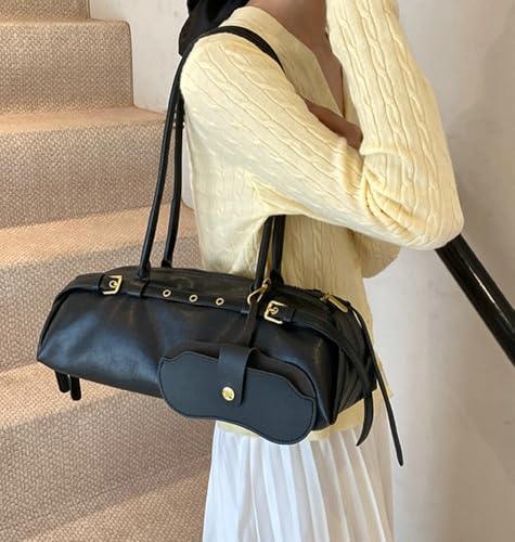 Epsion Shoulder Bag for Women Large Shoulder Bag Slouchy Bag Retro Brown Tote Purse with Zipper Closure Work Travel 20253