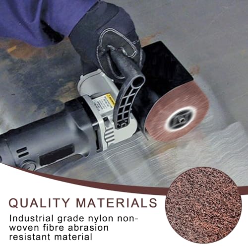 PYserne 120 Körnung Satinierwalze, 120 x 100 mm Satinierbürste Bürste Schleifhülsen für Schleifroller Schleifwalzen Ideal zum Schleifen Mattieren Satinieren