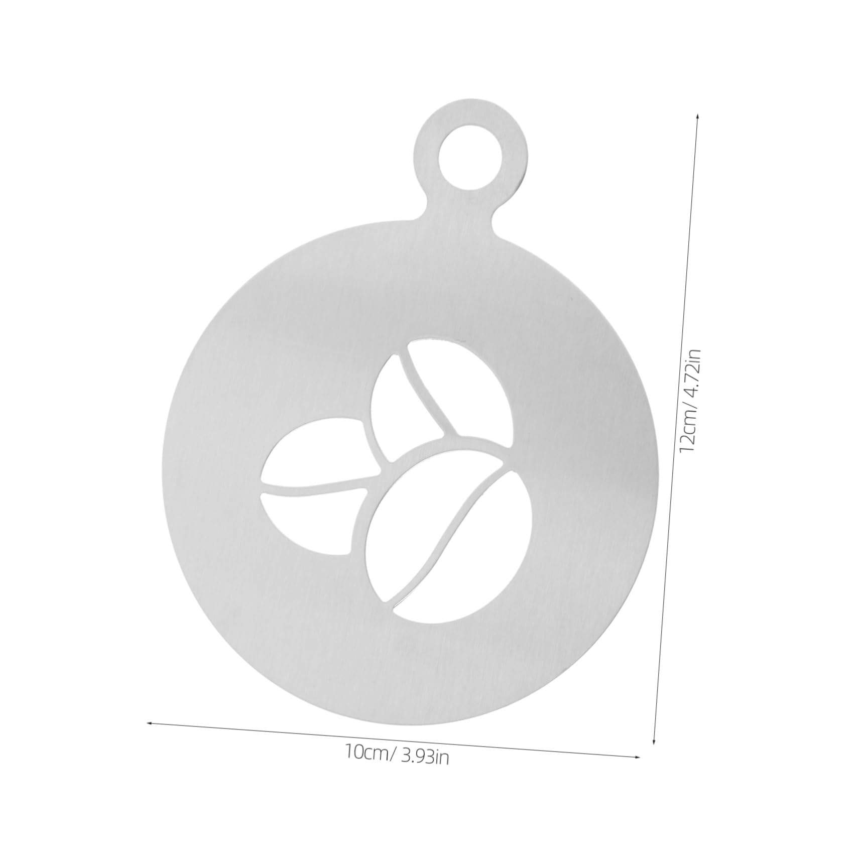 OFFSCH Coffee Art Stencils Stainless Steel Templates for Cake Latte and Mousse Decoration Reusable Easy to Clean for Cocoa and Cinnamon Sprinkling