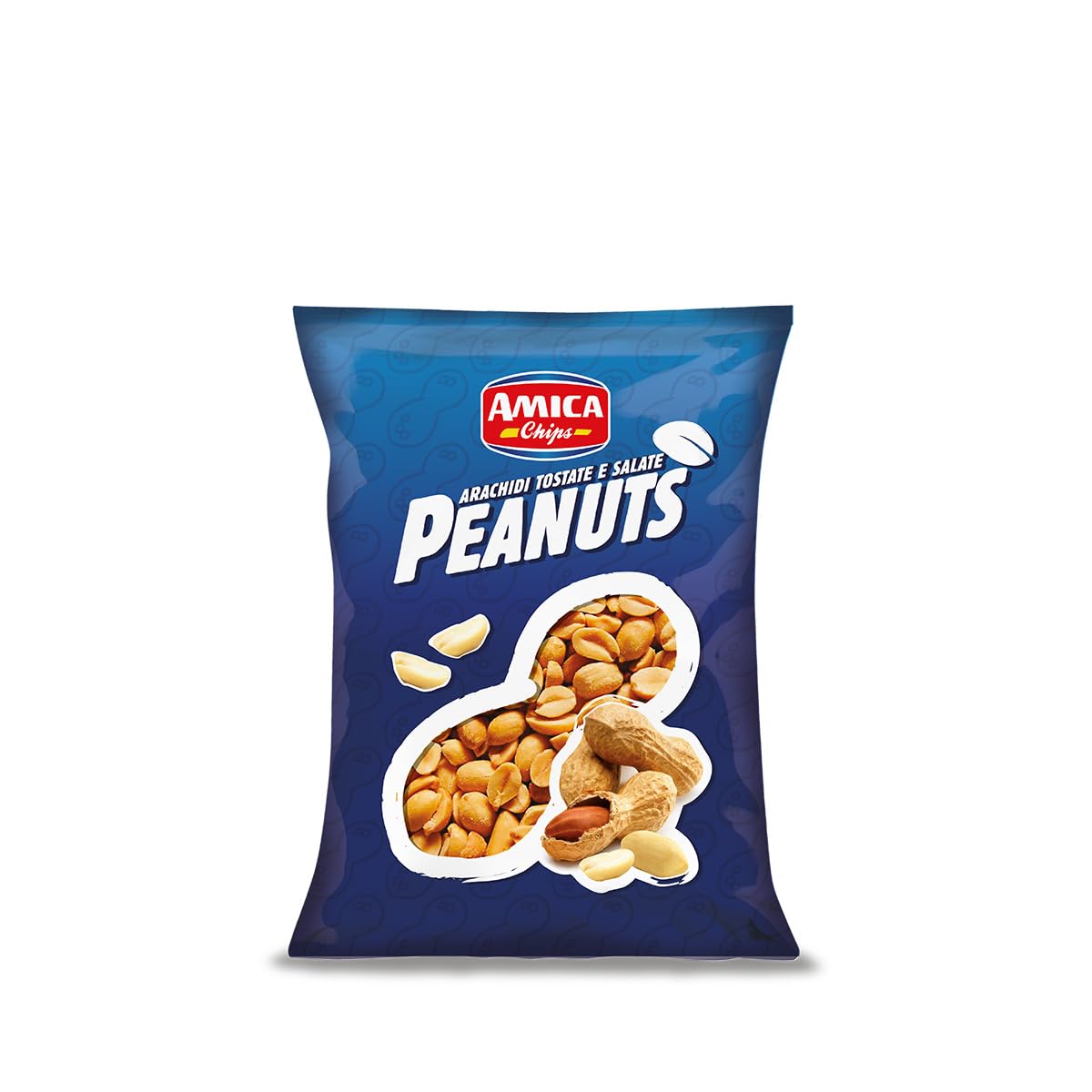 AMICA Chips | Arachidi Tostate e Salate, Snack Salato Classico, Ideale per Aperitivo, Con Olio di Semi di Girasole, 24 Pezzi x 250 gr
