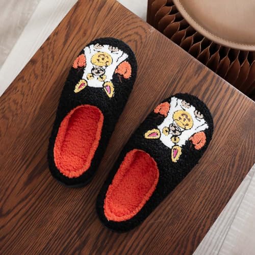 Holiday-themed Couples' Slippers - Valentine's Day, Halloween, And Christmas Designs. Memory Foam Plush Slippers For Men And Women. Non-slip And Warm. Suitable For Indoor And Outdoor Use3