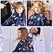 FEBSNOW Kids Hair Cutting Cape,Professional Kids Barber Cape and Neck Duster Brush Cartoon Hairdresser Apron with Adjustable Closure for Children Salon Barber Supplies for Kids & Adults 55x39 Inches