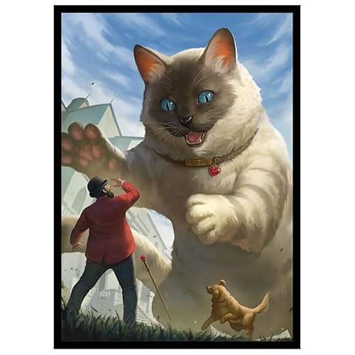 Fantasy North - Muffins - The House-Sized - 100 Smooth Matte TCG Trading Card Sleeves - Fits Magic MTG Commander Pokemon and Other Card Games - Playing Card Sleeves (FN130S)