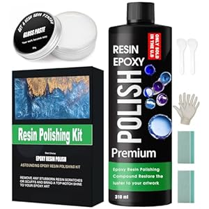 Premium Epoxy Resin Polishing Kit – Epoxy Resin Polishing Compound，for Scratching, Sanding, and Polishing