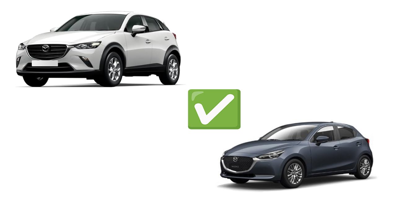 Alfombrillas para Mazda CX-3 a Partir de 2015, a Medida, Antideslizantes, talonera de Goma Reforzada, Botones de fijación