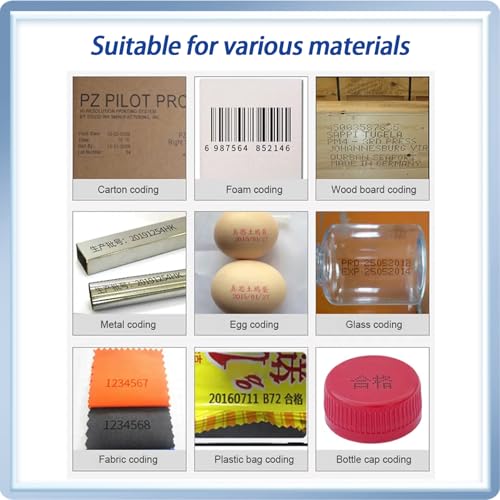 Image of PRX1000 Thermal Inkjet Printer 6.5inch Capacitive Screen Online Inkjet Printer Expiry Date Text Barcode Batch Number Coder(2 Print Heads 2 Inks)
