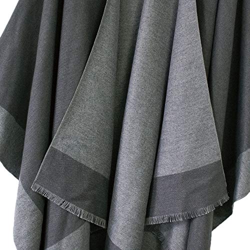 Urban CoCo Women's Shawl Wrap Poncho Ruana Cape Cardigan Open Front Coat for Fall Winter Holiday4