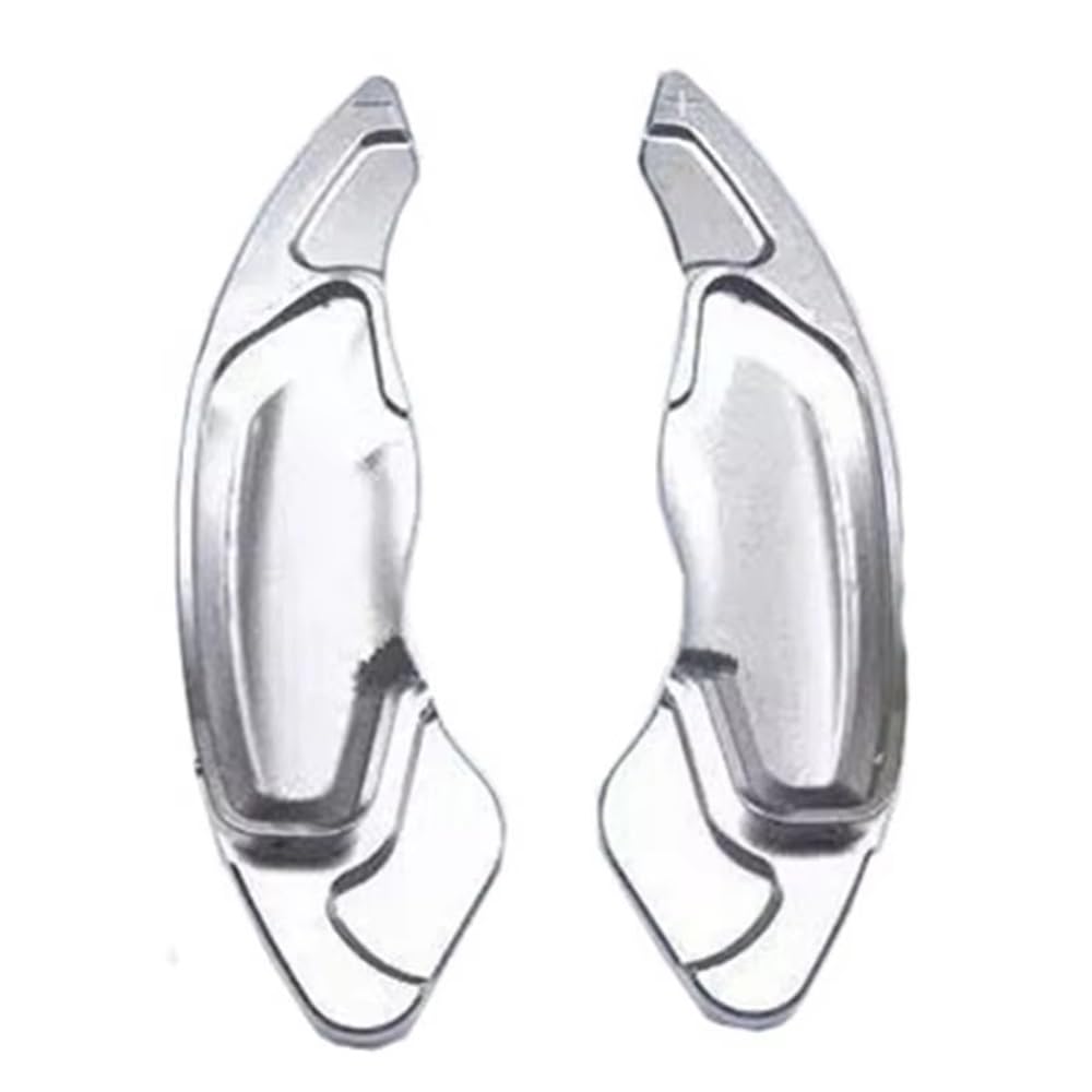 Kjbvcevud Silver Steering Wheel Paddle Compatible With Volvo For S60 D4 D5 Xc60 T5 T6 S80 Xc70 T6 V60 V40 Car Steering Wheel Paddle Extension Shifter(Silver)