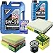 Produktbild QR-PARTS 69334673 Filter Set Inspektionspaket 6 Liter Liqui Moly Motoröl Longtime High Tech 5W-30 MANN-FILTER Innenraumfilter Luftfilter Ölfilter