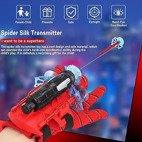 Darryy Set di 2 Launcher Glove, Spiderman Giochi