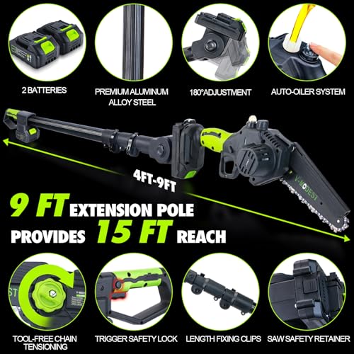 V-Modest 2-In-1 Cordless Pole Saw thumb #3