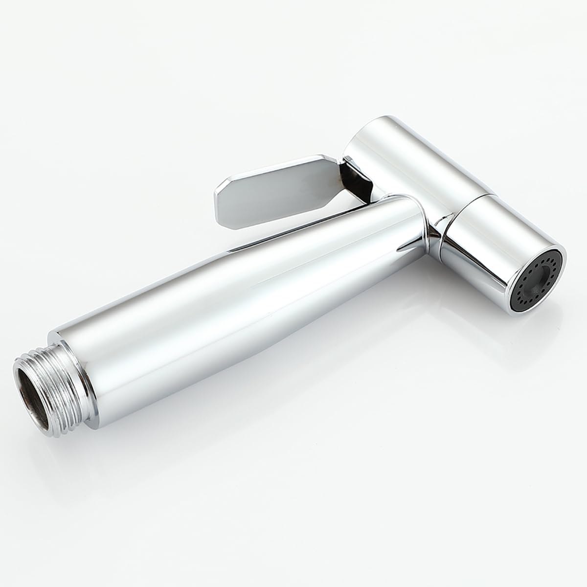 Set miscelatore per bidet da parete cromato, per WC con doccetta musulmana per acqua calda e fredda, con kit spruzzatore Shattaf