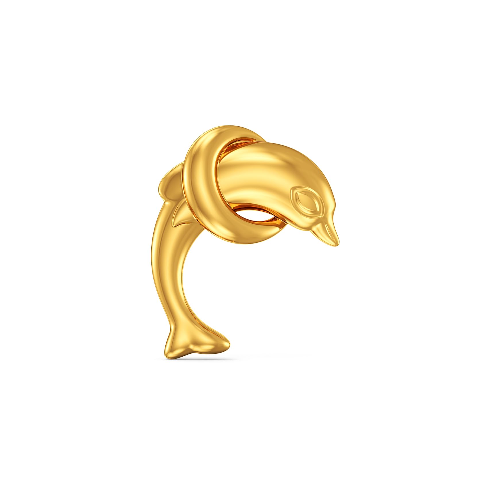 joyalukkas 22 kt (916) Dolphin Gold Nosepin-picture-34