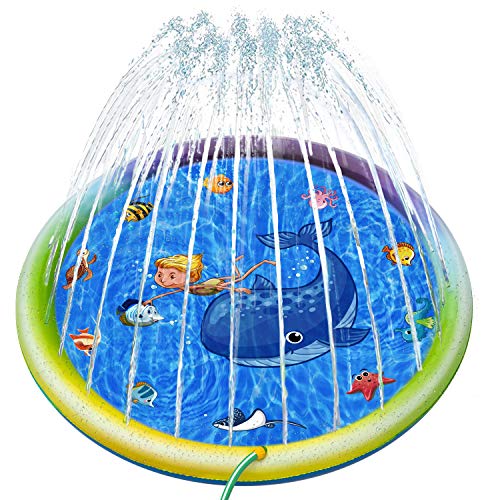 Joyjoz Splash Pad, Kids Sprinkler Pad Play Mat, Children's Outdoor Sprinkler Pool