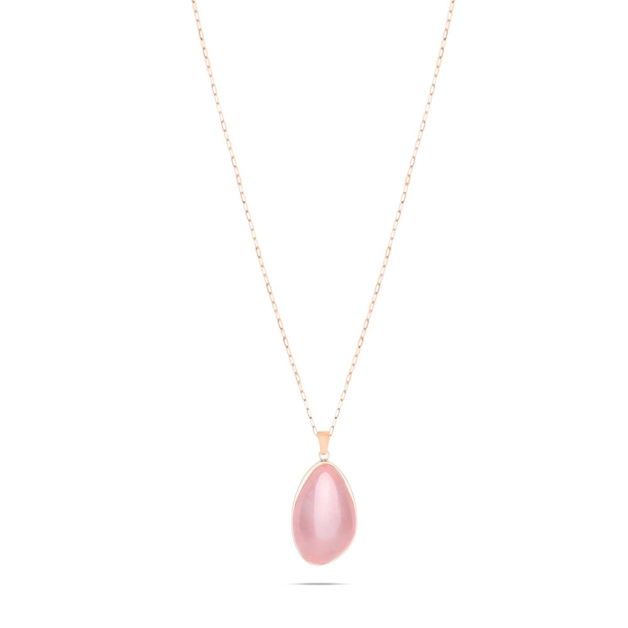 s.Oliver Necklace, elegant necklace made of polished stainless steel, IP rose gold, link chain, 80 cm, waterproof and skin-friendly