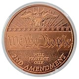 We The People Protect The 2nd Amendment - 1 oz .999 Pure Copper Round Challenge Coin in Capsule