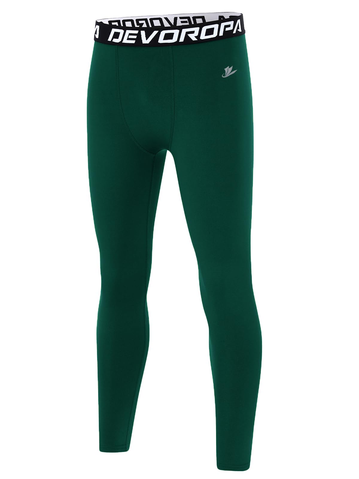 DEVOROPA Boys Leggings Youth Compression Pants Sports Tights Basketball Football Baseball Soccer Baselayer Slim/Regular/Husky