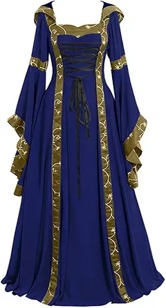 OIOLOYJM Renaissance Costume Women Medieval Sexy Plus Size Witch Vampire Gothic Halloween Costumes Woman 2025 Clothes Dresses