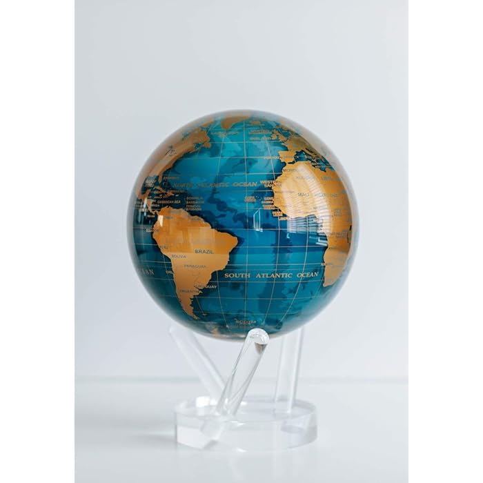 Buy MOVA Mova Globes Metallic World Maps Series 4.5 inches Cerulean