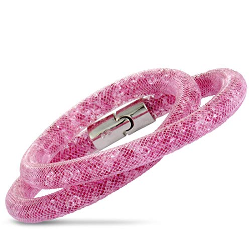 SWAROVSKI Stardust 5139747 Pink Crystals Double wrap Bracelet - S