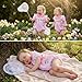 citgeett My First Easter Baby Girl Outfit He Is Risen Onesie Bunny Short Sleeve Bubble Romper Summer Infant Newborn Clothes (my first easter baby girl outfit, 3-6 Months)