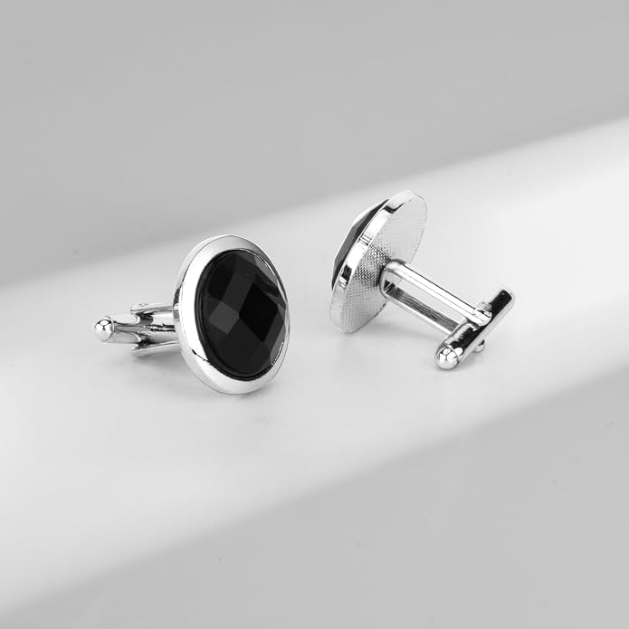 wynameleri Cufflinks Set 4 Pairs for Men, Business Formal Shirts Buttons Cuff Link Packed in Case miniatura 8