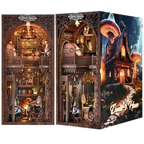 ETKVR Dwarfs' House Fairy Tale Book Nook Kit — DIY book nook kit