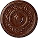 Ekena Millwork CM16TYBMC Tyrone Ceiling Medallion, 16 1/8"OD x 3/4"P (Fits Canopies up to 6 3/4"), Hand-Painted Burnished Mahogany Crackle