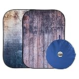 Lastolite LL lb5715 5 x 7フィートUrban Collapsible背景Derelict壁/木製フェンス