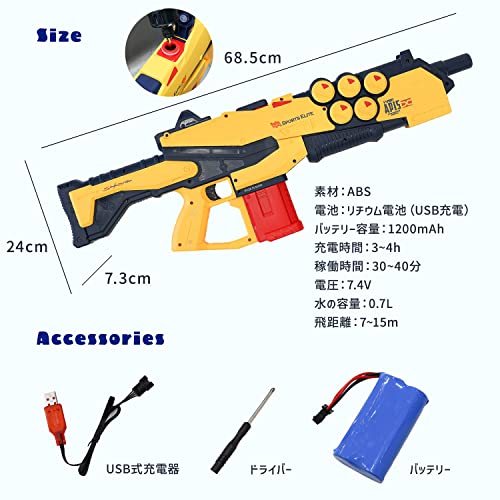 MRG 電動ウォーターガン ブルーサムネイル7