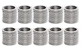 Shapenty 100PCS Stainless Steel Key Rings Bulk Flat Split Key Chain Part Connector Keyring Clip Keychain Clasp Holder for DIY Craft Project and Home Car Keys Organization (Stainless Steel,1 Inch/25mm)