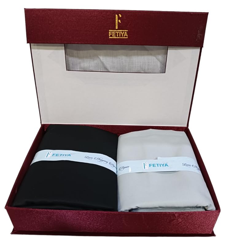 Fetiya Shirt & Trouser Fabric in Box Packing (Shirt-2.35 m, Pant-1.25 m) 1