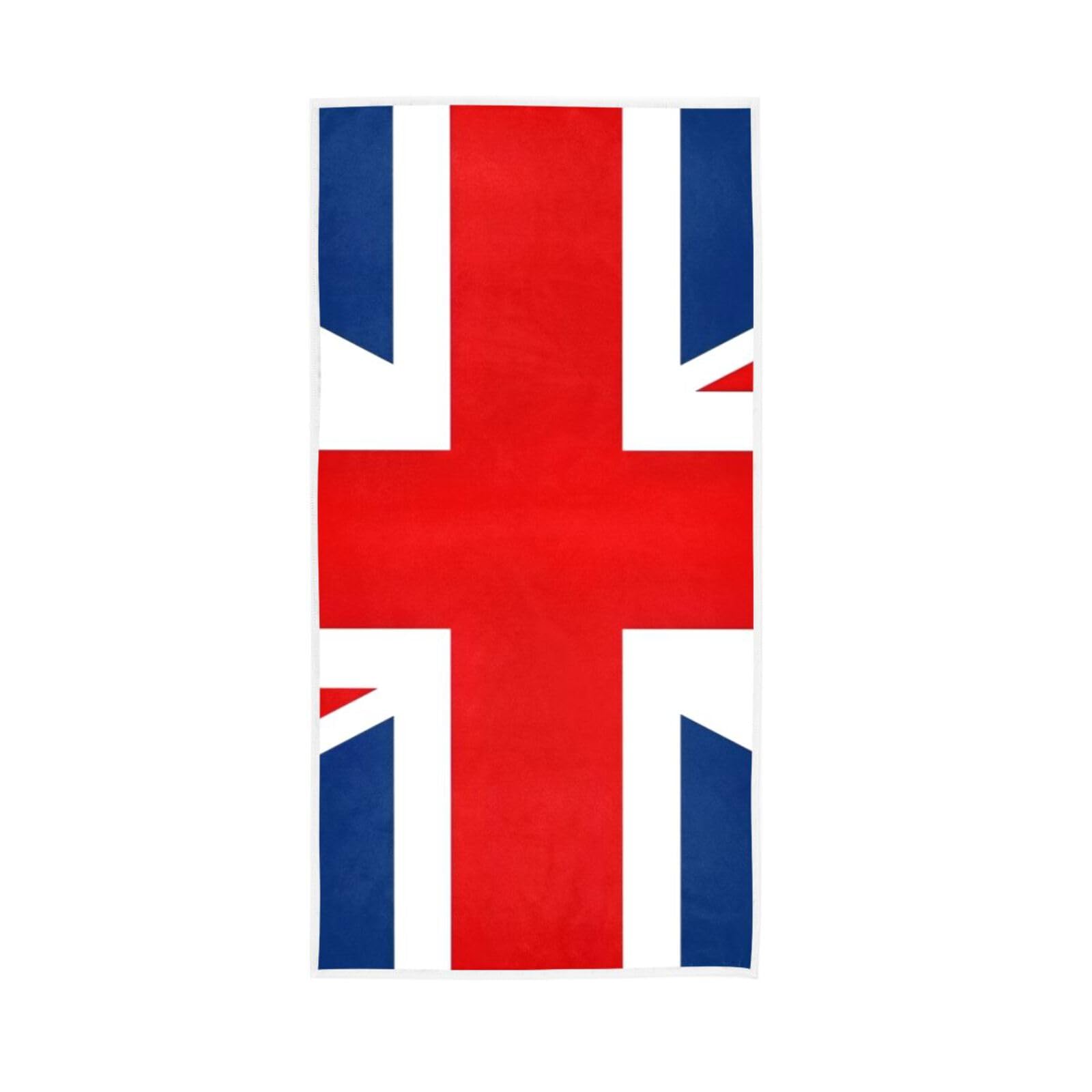 HUYGD Flag UK Towles, 15 x 30 Inches Absorbent Hand Towel, Spa Facial Towels Spring Hand Towels for Bathroom