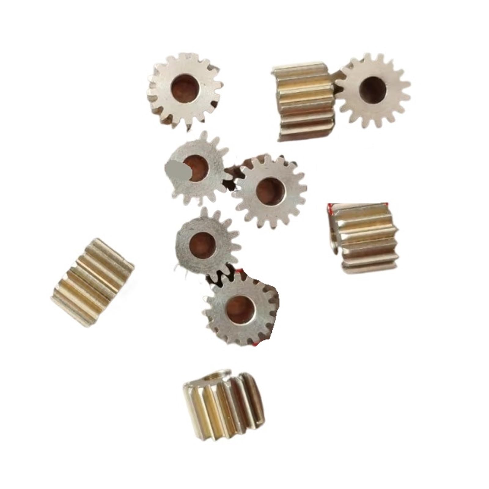 10 engranajes de metal de 0,5 módulos, 16 dientes, 0,5 m, 16T, engranaje de latón de diámetro exterior, 9 mm, diámetro del orificio: 2 mm, 3 mm, 3,175 mm