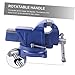 TEHAUX Heavy Duty All-Steel Bench Vise Clamp for Woodworking Metalworking and DIY Projects 4-Inch Swivel Base High Precision Jaw Opening