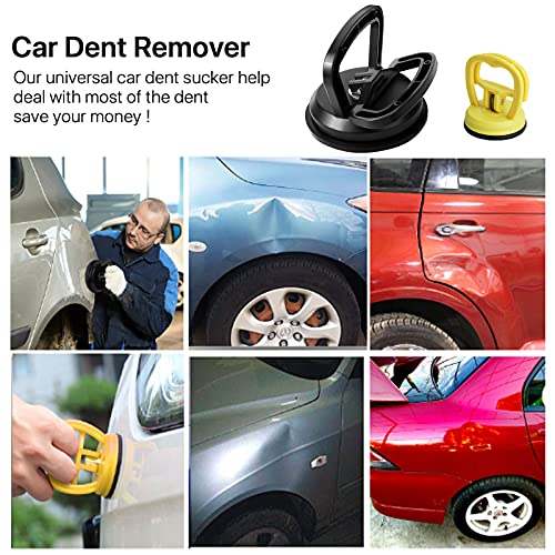 Black Dent Puller Suction Cup, Car Dent Puller Remover Paintless Dent Removal Kit for Car Dents Repair Phone Tablet Disassembly Screen Removal Glass Lifting (3 Pack) - Thumbnail 4