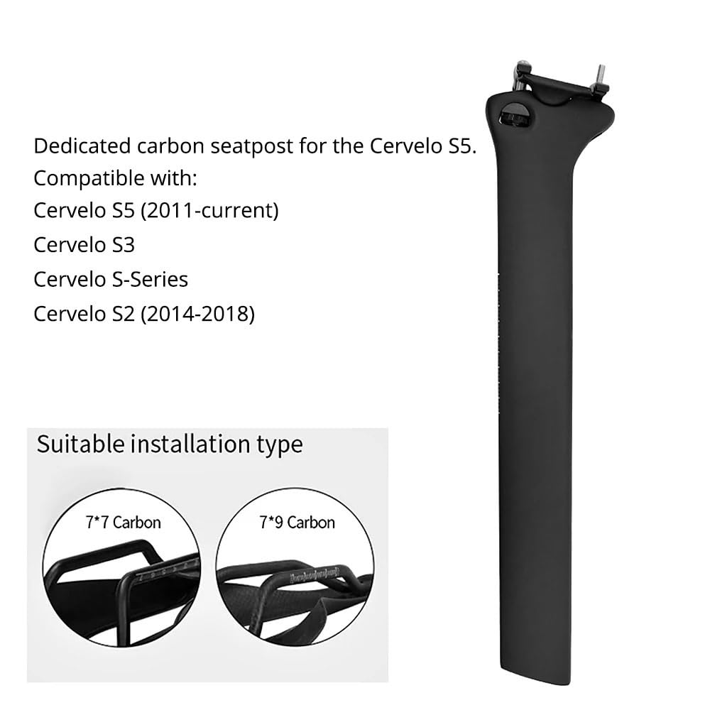 Tige de Selle en Fiber de Carbone pour S5 SP20, décalage Tige de Selle VTT