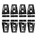 AMERICAN MODIFIED Door Hinge Covers Protector Trim Kit Compatible with 2007-2018 Jeep Wrangler Accessories JK JKU & Unlimited Rubicon Sahara Sports,Glossy Black(8 Pcs)