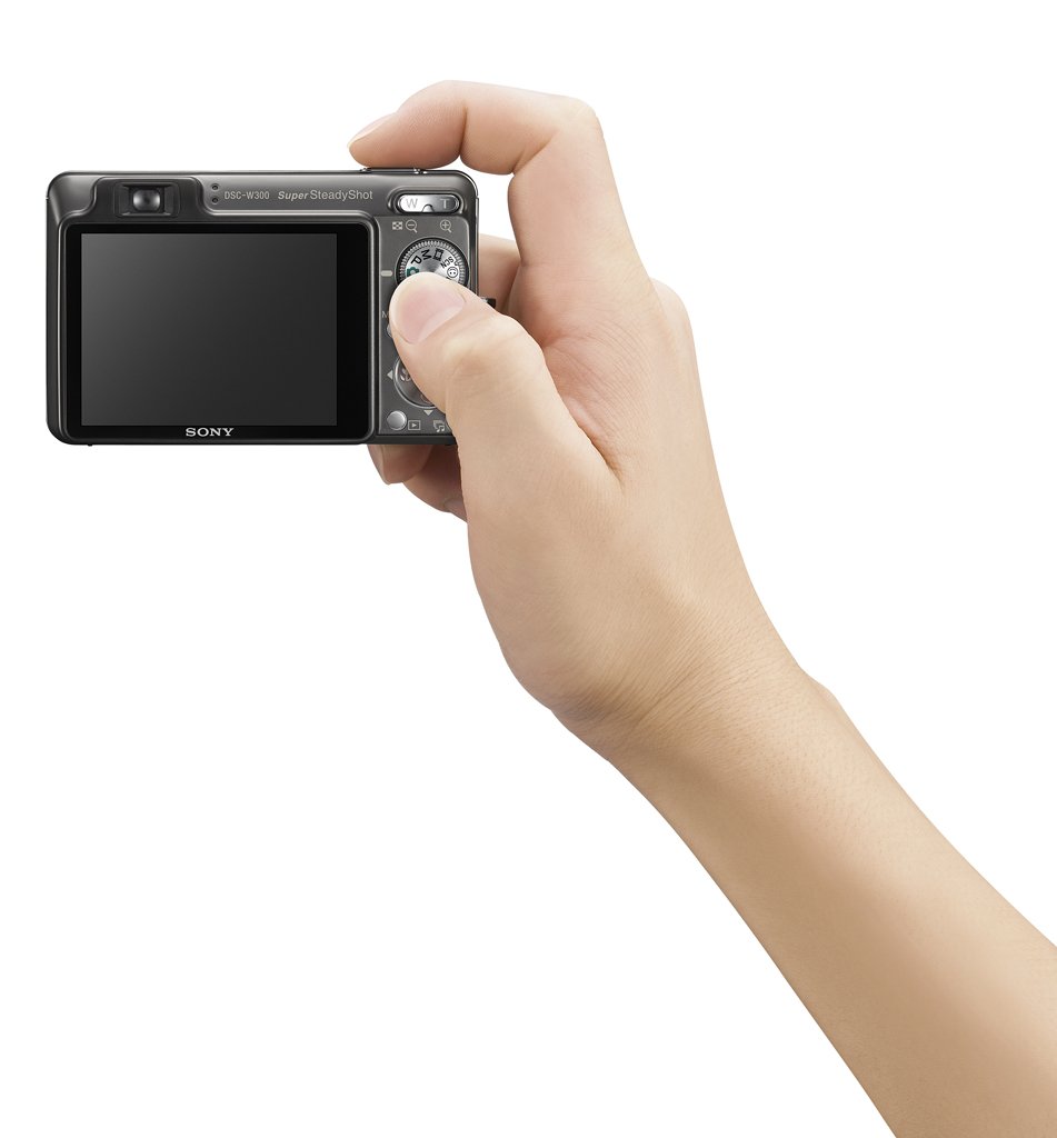 Sony DSC-W300 Titanium-Coated Digital Camera - Black (13.6MP, 3x